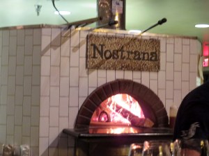 Nostrana's traditional forno a legna.